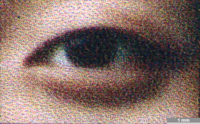 <strong>#130</strong> ⎢ <strong>Process</strong> Inkjet
⎢ <strong>Printer</strong> Epson CX5000 (Liquid Piezo Drop-on-Demand)
⎢ <strong>Media</strong> Epson Premium Glossy Photo paper (coated RC paper, porous)
⎢ <strong>Ink</strong> unknown (liquid CMYK, pigment based)
⎢ <strong>Date</strong> 2006-10-01