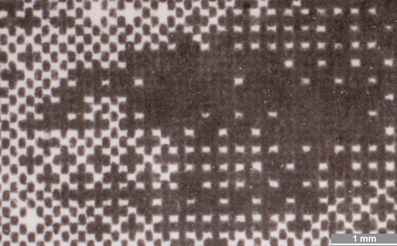 <strong>#163</strong> ⎢ <strong>Process</strong> Direct Thermal (D1T1)
 ⎢ <strong>Printer</strong> Telesys TS3410 (Fax)
 ⎢ <strong>Media</strong> unknown thermal paper roll (coated paper)
 ⎢ <strong>Ink</strong> n/a
 ⎢ <strong>Date</strong> 2007-04-19